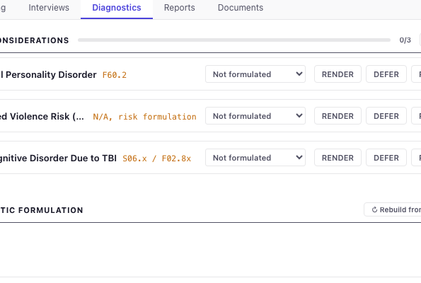 Boreas Workflow diagnostics tab